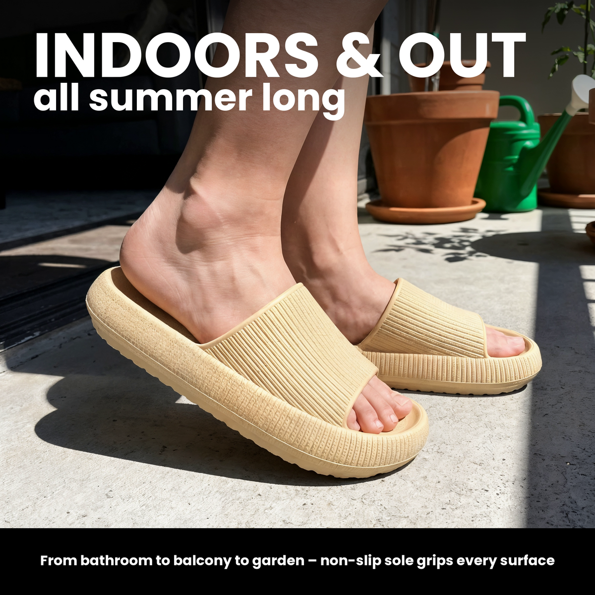 [en] CloudStep Slipper — indoor and outdoor use