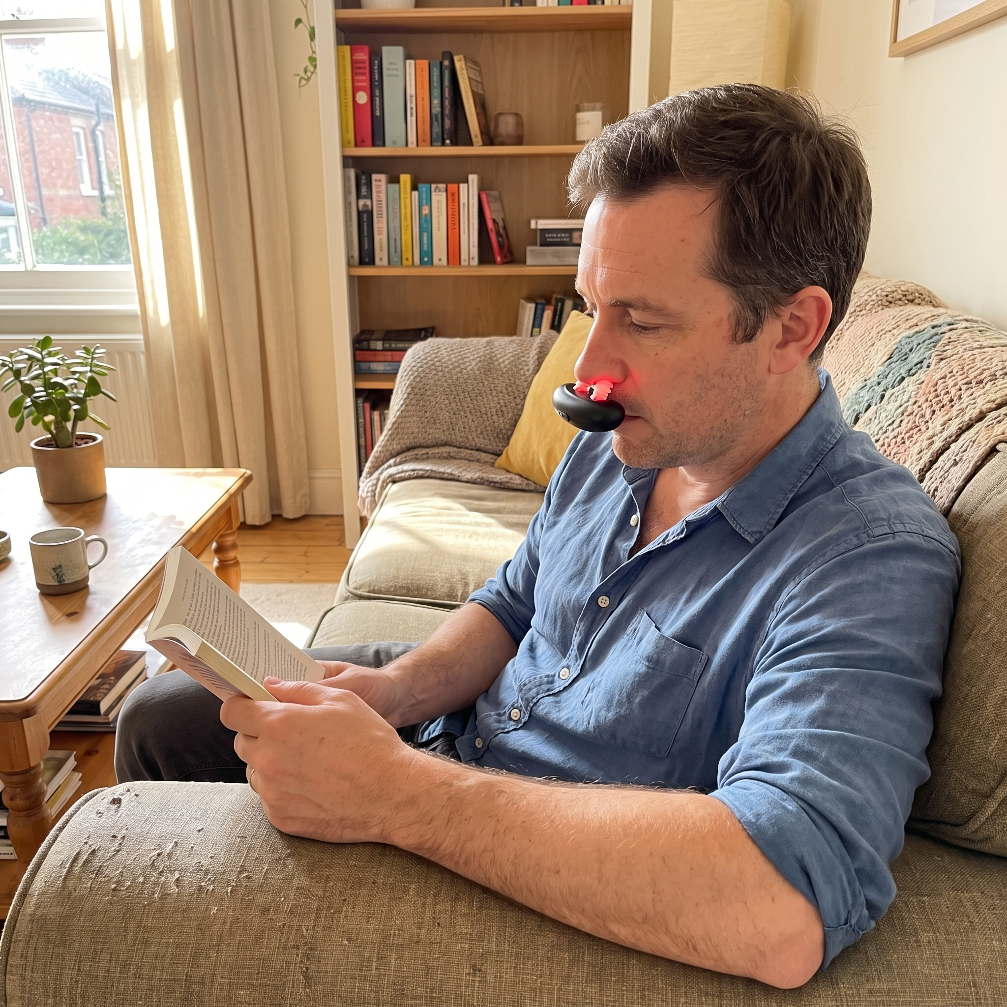 Voria PureAir Nasal Clip — EN — Free Your Breathing — reading scene