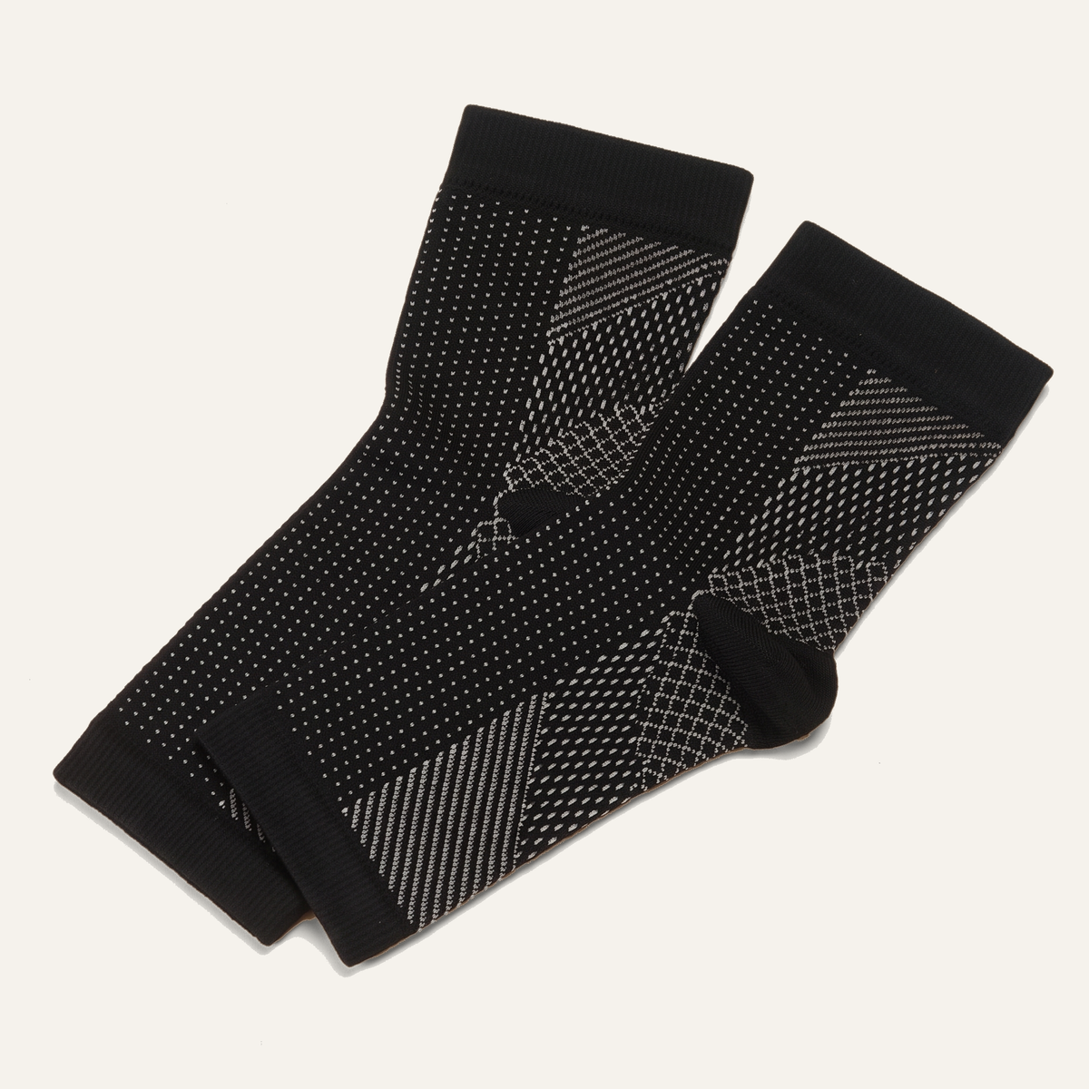 Voria SoleSupport exact-pattern open-toe ankle sleeve pair